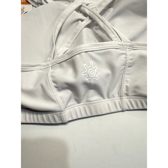 UV SKINZ Womens Bra Crisscross Swim Bra White Plus 3X UPF 50+ Beach Crisscross - Picture 6 of 6